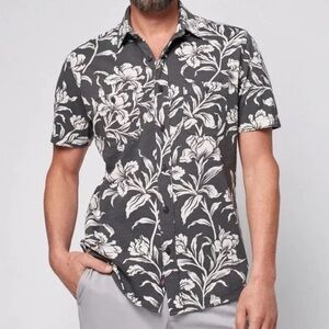 FAHERTY Seasons Cotton Knit Solid Regular Fit Button Down Shirt